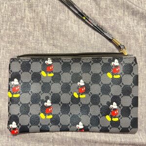 Mickey Mouse Checkered Wristlet